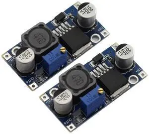 BUCIER 2pcs DC-DC Buck Converter Power Module 3A Adjustable Step-Down LM2596 Voltage Regulator 24V to 12V 5V 3V