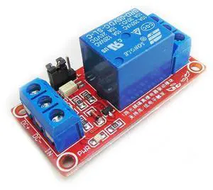 BUCIER 2pcs 5V One Channel Relay Module Relay Switch with OPTO Isolation High Low Level Trigger