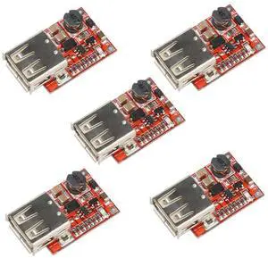 BUCIER 5pcs DC-DC Buck Step Down Module 6-20V 12V/20V to 5V 3A USB Charger Module