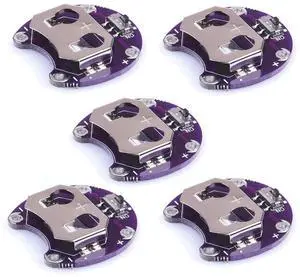 BUCIER 5PCS Lilypad Coin Cell Battery Holder CR2032 Battery Holder Case Module