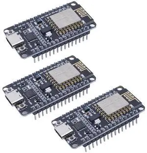 BUCIER 3pcs ESP8266 NodeMCU Lua ESP-12E CP2102 USB C Type-C Interface IOT Internet of Things Wireless WiFi Development Board Module