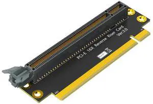 BUCIER PCI-e 16X 3.0 90 Degree Reverse Male to Female Riser Card for 2U Server (Installation Direction Towards CPU)