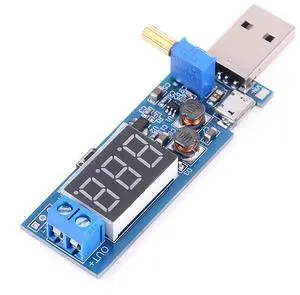 BUCIER USB Buck Boost Converter 3.5V-12V to 1.2V-24V DC-DC Step Up Step Down Power Supply Module Voltage Regulator 5V to 3.3V 9V 12V 18V 24V