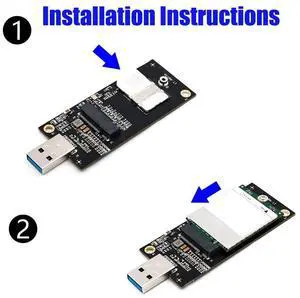 BUCIER NGFF(M.2) Key B to USB 3.0 Adapter with SIM 6Pin Slot for WWAN/LTE Module