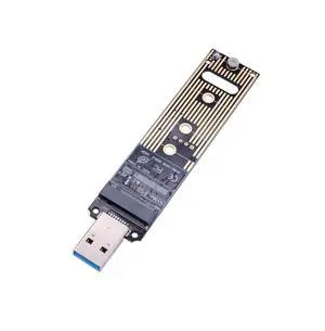 BUCIER M.2 NVME USB 3.1 Adapter,M-Key M.2 NVME to USB Card Reader USB 3.1 Gen 2 Bridge Chip with 10 Gbps High Performance, Compatible with Samsung 950/960/970 Evo/Pro or Other M.2 SSDs with PCI-E Type