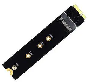 BUCIER M.2 NGFF SATA to A1465 A1466 (2012 Year ONLY) Adapter for MacBook Air SSD Replacement, HDD Hard Disk Drive Converter Card Support 2230 2242 2260 2280 SSD