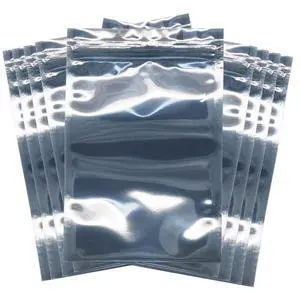 BUCIER 100 Pcs Antistatic Bag (10x15cm/ 4 X 6 inches) Resealable for 2.5 Inch SSD HDD and Electronic Device Anti Static Bag New