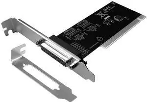 BUCIER PCI to DB25 LPT Parallel Port Expansion Card with Low Profile Bracket, PCI Parallel Port Converter Adapter Controller for Desktop PC Printer