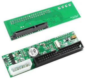 BUCIER 2.5 inch SATA to 3.5 inch IDE Adapter, 2.5 or 3.5 Inch HDD or SSD SATA Hard Drive to 40 Pin 3.5 Inch PATA Desktop Converter Card