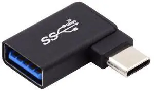 BUCIER USB-C Type-C to USB 3.0 Female OTG Adapter Right Angled 90 Degree for Laptop Cell Phone