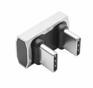 BUCIER 180 Degree USB C to USB C Adapter 240W PD, 40Gbps Data & 8K Video, U Shape Type C Male to Male Adapter for Thunderbolt 4/3,Switch, Laptop, Tablet, Phone 1Pack