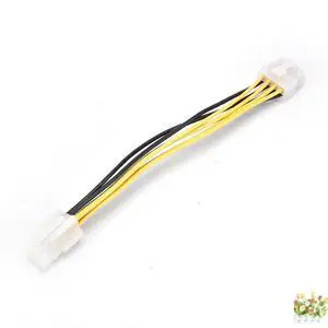 BUCIER 12V ATX P4 to EPS 8pin  ATX 4 Pin Male to 8 Pin Female EPS CPU Power Converter Cable Lead Adapter