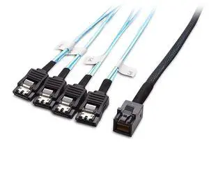 BUCIER Internal HD Mini SAS to SATA (SFF-8643 to 4x SATA) Reverse Breakout Cable 3.3 Feet/1mParent