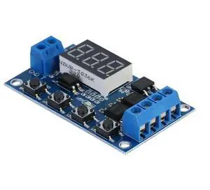 BUCIER DC 5V-36V Dual MOS Control Cycle Trigger Timer Delay Relay Module Switch LED Quiescent Current 20mA Operating Current 50mA