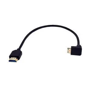 BUCIER 1ft Mini HDMI 8K to HDMI 8K Ultra HD Cable, 3D 48Gpbs Up Angle Mini HDMI 2.1 Version Male to Straight HDMI 2.1 Version Male Adapter Cable for Xbox PS4 PS5 TV Switch, Support 8K@60HZ 4K@120Hz