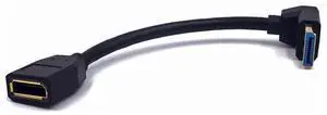 BUCIER 5.9 Inch DisplayPort 8K Extension Cable, 90 Degree Up Angle DP 1.4 Version Male to DP 1.4 Version Female Adapter Extender Cable, Support 8K@60Hz & 4K@ 144Hz