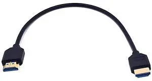 BUCIER 1ft HDMI 8K Ultra HD Cable, 3D 48Gpbs HDMI 2.1 Version Cable, Straight HDMI Male to Straight HDMI Male Extreme Slim Cable for Xbox PS4 PS5 TV Switch, Support 8K@60HZ 4K@120Hz