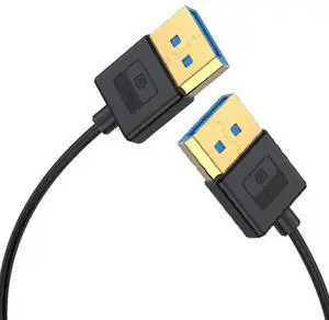 BUCIER 1ft DisplayPort UHD Silicone Cable, OD 3.8mm Ultra Thin HDMI DisplayPort 1.4V Cord, Straight Male to Straight Male DP 32.4Gbps Ultra High Speed Cable, 8K@60Hz