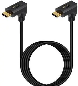 BUCIER 2ft USB 4.0 Type C Cable, Bidirectional 40Gbps Data, 240W PD Charging, 8K@60Hz Video, Up Down to Up Down Angle Male Cord for Thunderbolt 4/3, Smartphones, Laptops, Monitor, Gaming Console