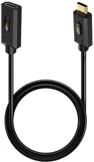 BUCIER 2ft 40Gbps USB 4.0 Type C Extension Cable, Straight Male to Straight Female 240W 5A PD USB C 4.0 Cord for Smartphones, Laptops, Thunderbolt 3, Support 8k@60Hz