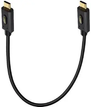 BUCIER 1ft 40Gbps USB 4.0 Type C Cable, 240W 5A PD Straight USB C Male to Straight USB C Male Cord for Smartphones, Laptops, Thunderbolt 3, Support 8K@60Hz