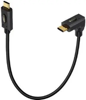BUCIER 1ft Bidirectional USB 4.0 Type C Cable, 40Gbps Data, 240W PD Charging, 8K@60Hz Video, Straight to Up Down Male Cord for Thunderbolt 4/3, Smartphones, Laptops, Monitor, Gaming Console