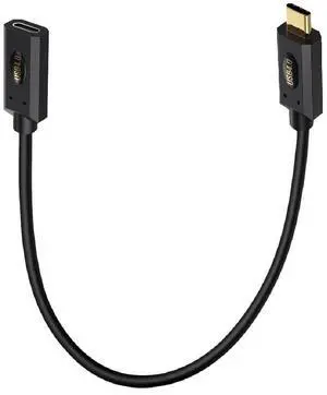 BUCIER 1ft 40Gbps USB 4.0 Type C Extension Cable, Straight Male to Straight Female 240W 5A PD USB C 4.0 Cord for Smartphones, Laptops, Thunderbolt 3, Support 8K@60Hz