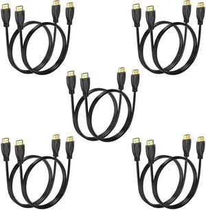 BUCIER HDMI Cables 3FT, 10-Pack, 4K@60Hz UHD, High Speed HDMI 2.0 Cable Male to Male Adapter for ARC & CL3 Rated for Soundbar. Laptop, Monitor, PS5, PS4, Xbox One, Fire TV, etc BUCIER HDMI Cables 3FT, 10-Pack, 4K@60Hz UHD, High Speed HDMI 2.0 Cable Male to Male Adapter for ARC & CL3 Rated for Soundbar. Laptop, Monitor, PS5, PS4, Xbox One, Fire TV, etc