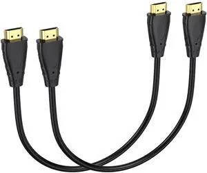 BUCIER Short HDMI Cable 1 Foot, 2-Pack 4K UHD HDMI Cables Male to Male Adapter for ARC & CL3 Rated | for Laptop, Soundbar, Monitor, PS5, PS4, Xbox One, Fire TV, etc BUCIER Short HDMI Cable 1 Foot, 2-Pack 4K UHD HDMI Cables Male to Male Adapter for ARC & CL3 Rated | for Laptop, Soundbar, Monitor, PS5, PS4, Xbox One, Fire TV, etc