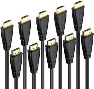 BUCIER HDMI Cable 6 FT 5-Pack, 4K@60Hz ARC/eARC HDMI 2.0 Cable for Soundbar, High Speed HDMI Cable for HDCP 2.2, HDR, TV, PS4, PS5, Xbox, Roku, Gaming, Computer, Monitor and More BUCIER HDMI Cable 6 FT 5-Pack, 4K@60Hz ARC/eARC HDMI 2.0 Cable for Soundbar, High Speed HDMI Cable for HDCP 2.2, HDR, TV, PS4, PS5, Xbox, Roku, Gaming, Computer, Monitor and More