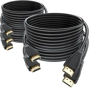 BUCIER HDMI 2.0 Cable 10FT 5-Pack, 4K@60Hz UHD, High Speed HDMI Cable Male to Male Adapter for ARC & CL3 Rated | for Soundbar, Laptop, Monitor, PS5, PS4, Xbox One, Fire TV, etc