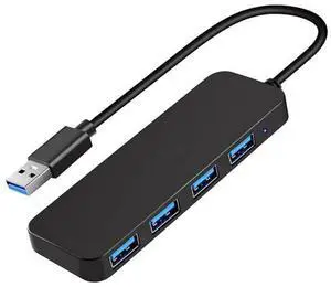 BUCIER USB Hub,USB Splitter,USB 4-Port Extender Multiport USB Adapter,USB 3.0 Hub,4-Port USB Hub USB Splitter USB Expander for Laptop, Xbox, Flash Drive, HDD, Console, Printer, Camera,Keyborad, Mouse