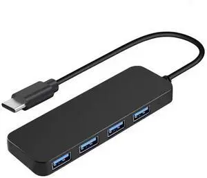 BUCIER USB C Hub Splitter 4-Port Extender Multiport USB Adapter for Laptop, Xbox, Flash Drive, HDD, Console, Printer, Camera,Keyborad, Mouse
