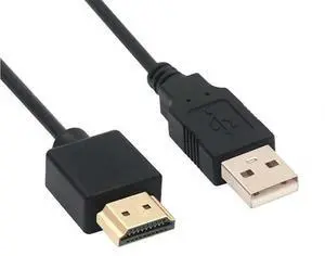 BUCIER USB to HDMI Charger Cable 0.5M, USB to HDMI Fast Charging Cable Cordfor Mac iOS Windows 12/11/10/Vista/XP, HDTV, Satellite Box, Blu-Ray Player, etc