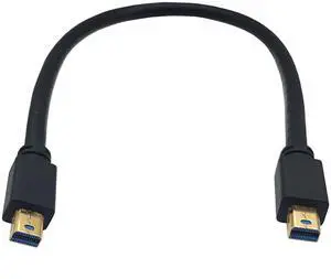 BUCIER Mini DisplayPort Cable, 1FT 8K Mini DisplayPort (Mini DP) Male to Male 8K Extension Cord for with Mini DP PC/Laptop (Male to Male)