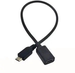 BUCIER USB C to Micro USB Cable, USB Type C (USB-C) Female to Micro USB Male Charge Cable Adapter Converter Cord for MacBook Pro, Laptop, Android Devices(Only for Charging) (Type C F/Micro M)