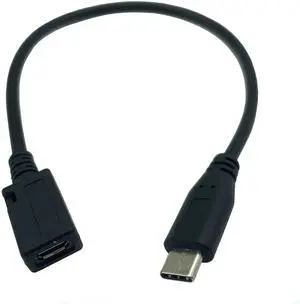 BUCIER USB Type C to Micro USB Cable, USB-C Male to Micro USB Female Adapter Converter for MacBook Pro, Laptop, Android Devices(Only for Charging) (Type C M/Micro F)