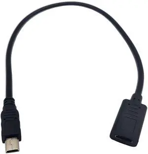 BUCIER USB C to Mini USB Cable, USB Type C (USB-C) Female to Mini USB Male Charge Cable Adapter Converter Cord for MacBook Pro, Laptop, Android Devices(Only for Charging) (Type C F/Mini M)