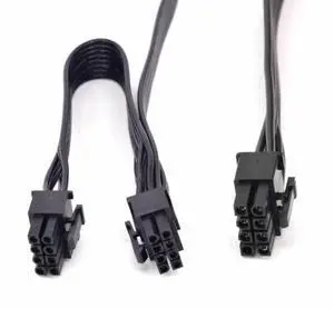 BUCIER PSU 8Pin to Dual 8pin(6+2) Pin PCIe Modular Power Supply Cable for C.orsair RM X