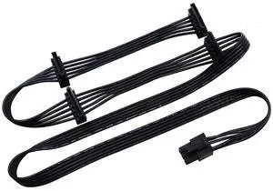 BUCIER PCIe 6pin to 4 SATA Power Supply Cable for Seasonic FOCUS Plus Gold 850 750 650