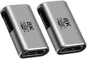 BUCIER 8K HDMI Coupler 2 Pack, Flat HDMI 2.1 Female to Female Connector HDMI Extension Adapter, Supports 4K@120Hz,8K@60Hz, 2K, Compatible with HDTV, Monitors, Laptop, Projector, PS5/4, Xbox X BUCIER 8K HDMI Coupler 2 Pack, Flat HDMI 2.1 Female to Female Connector HDMI Extension Adapter, Supports 4K@120Hz,8K@60Hz, 2K, Compatible with HDTV, Monitors, Laptop, Projector, PS5/4, Xbox X