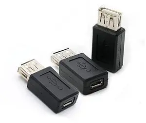 BUCIER 3 Pack USB 2.0 A Female to USB Micro Female Adapter Converter