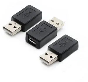 BUCIER 3 Pack USB 2.0 A Male to USB Micro Female Adapter Converter