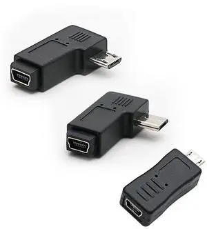 BUCIER USB Micro to Mini Adapter, 3-Pack, Black BUCIER USB Micro to Mini Adapter, 3-Pack, Black