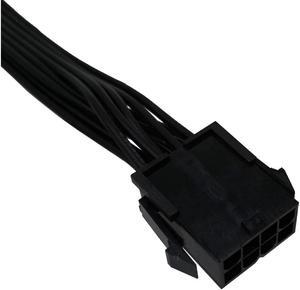 (4-PCS)  CPU 8 Pin Female to CPU 8 Pin ATX 4 Pin Male Power Supply Converter Adapter Extension Cable for Motherboard 9.5-inch(24cm)