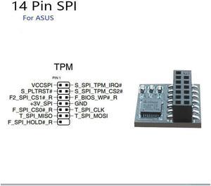 Security Module For ASUS TPM 2.0 SPI Card Module 14-1 Pin Safety block Motherboard Windows 11