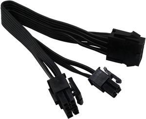 CPU 8 Pin Female to CPU 8 Pin ATX 4 Pin Male Power Supply Converter Adapter Extension Cable for Motherboard 9.5-inch(24cm)