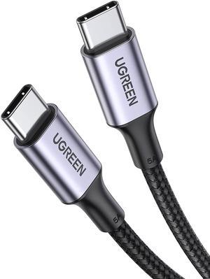 UGREEN 100W USB C to USB C Cable 6ft, Type C Charger 5A Fast Charging Cable, USBC to USBC Cord Compatible with MacBook Pro 2021, iPad Pro 2021, iPad Air 5, Samsung Galaxy S21, Pixel, Switch, and More