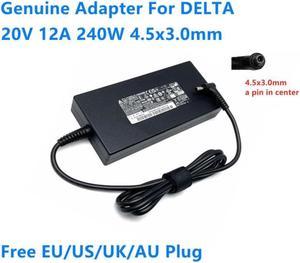 20V 12A 240W 4.5x3.0mm DELTA ADP-240EB D Power Supply AC Adapter For MSI Laptop Charger