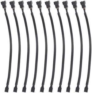 10 PCS 10" 4 Pin PWM Fan Extension Power Cable Computer PC Fan Power Extension Cable for Computer ATX Case